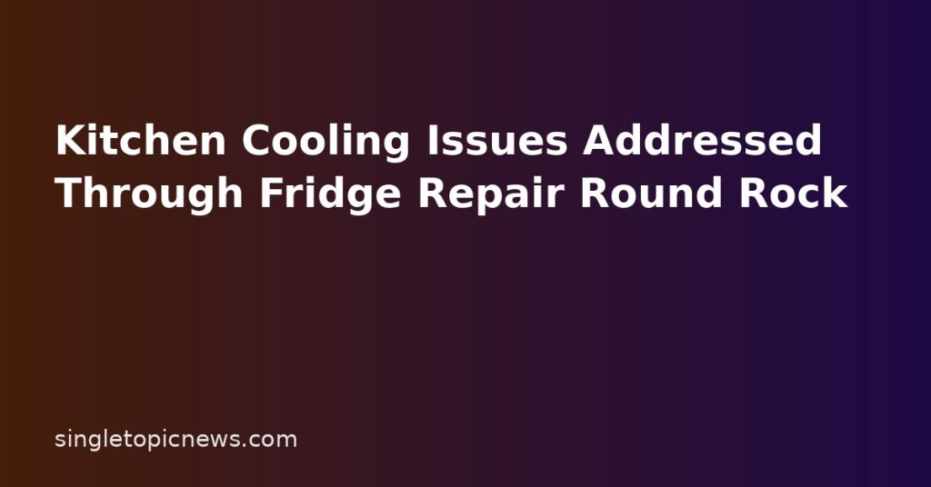 Kitchen Cooling Issues Addressed Through Fridge Repair Round Rock